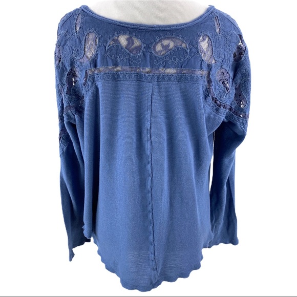 Free People Jennie Lace Up Henley - Picture 4 of 7